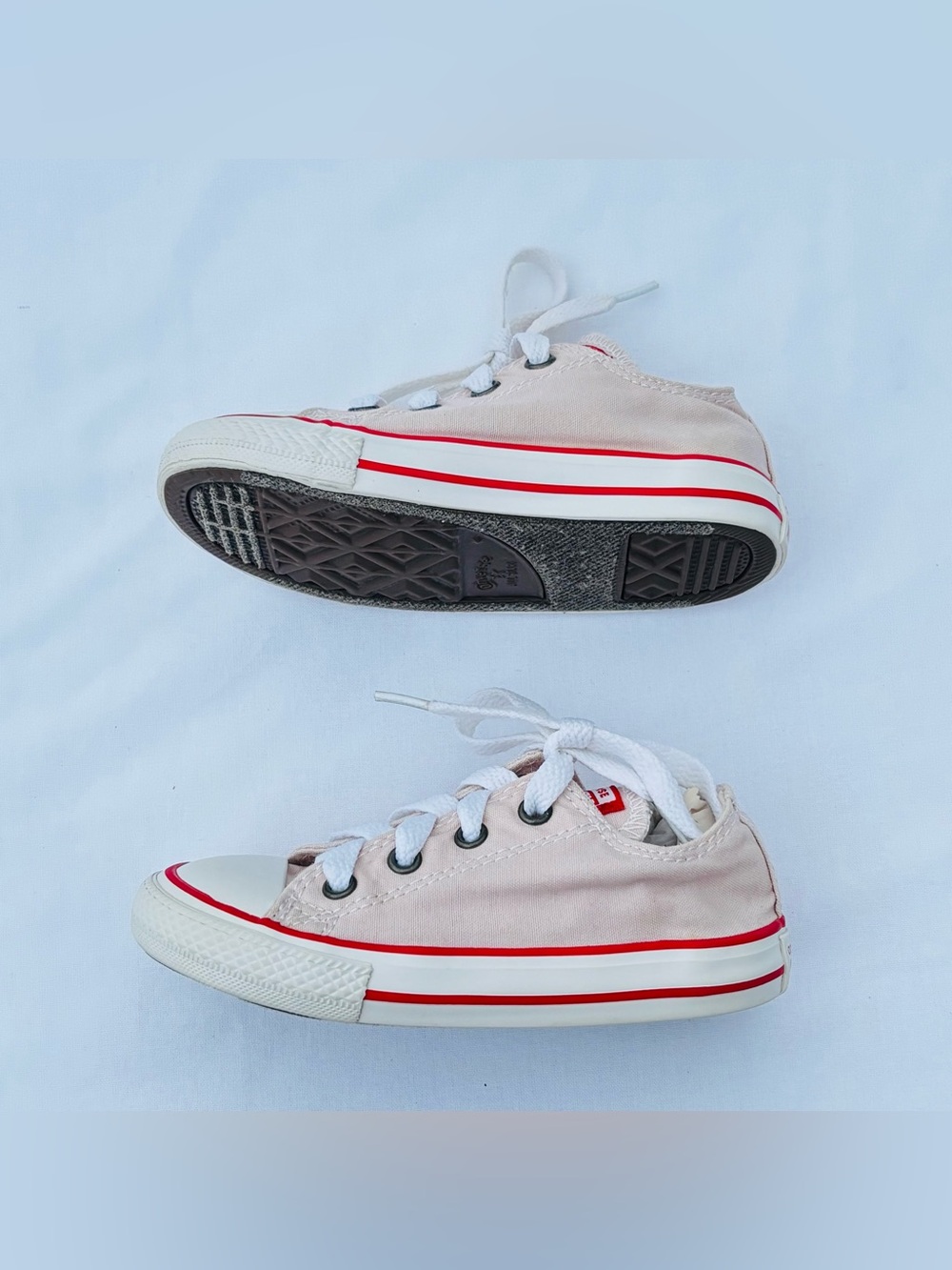 Converse Chuck Taylor All Star Ox Toddler Low Top Sneakers 8 Soft Pink Canvas - Picture 6 of 16